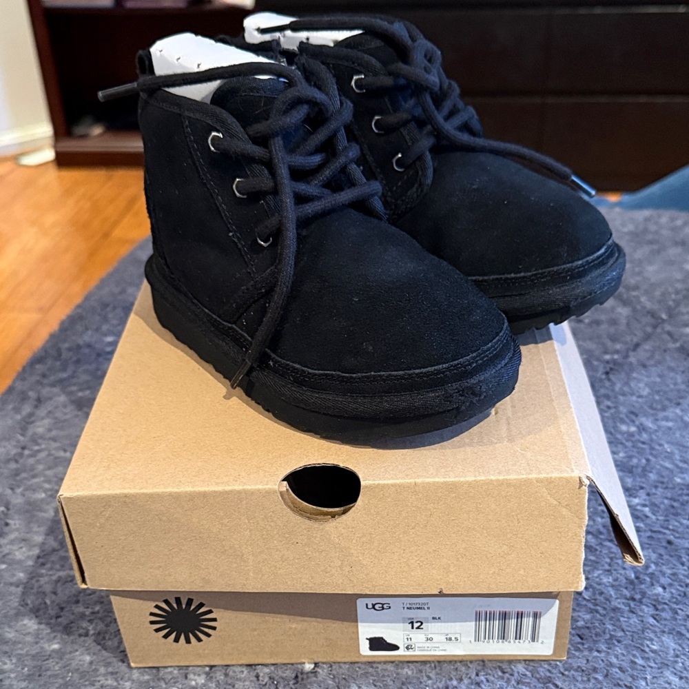 UGG Kids Classic Black Boots